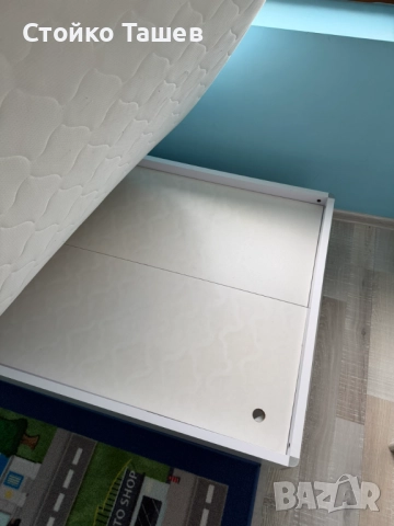 Единично легло с матрак, снимка 4 - Спални и легла - 52463567