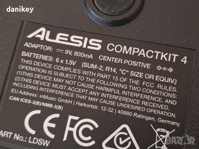 Електронни барабани Alesis Compact Kit 4 – идеални за начинаещи, снимка 3 - Ударни инструменти - 53266738