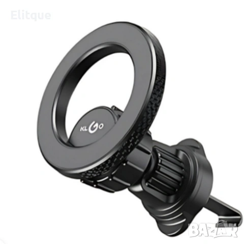 Магнитна стойка за телефон KLGO MagSafe Z20 – въртящ се държач за вентилационен отвор, снимка 6 - Други стоки за дома - 53074382