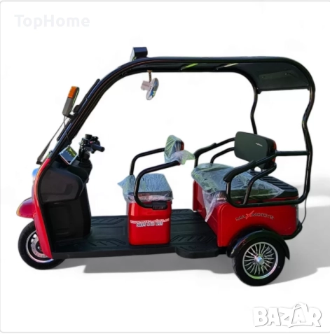 Двуместна триколка MaxMotors с покрив и камера за задно виждане., снимка 3 - Мотоциклети и мототехника - 41286667