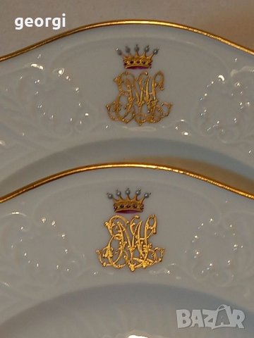 Две порцеланови чинии с монограм   6/4, снимка 4 - Колекции - 38349124