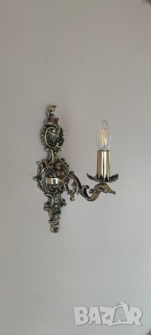 Старинен барок.Луксозно класическо осветление за хол,всекидневна -месингов полилей, лампа, снимка 17 - Полилеи - 22895966