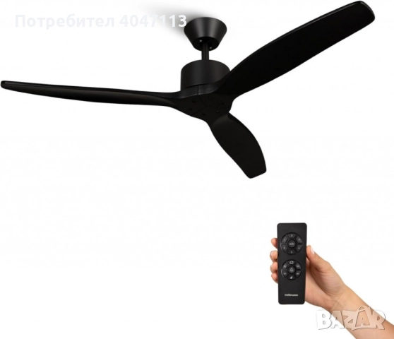 Вентилатор за таван Mellеrware Brizy Ceiling Fan с дистанц. управл.,45W,6 скорости,таймер,DC мотор
