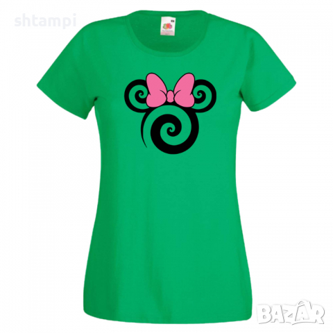 Дамска тениска Minnie Head 1Подарък,Изненада,Рожден ден,, снимка 2 - Тениски - 36530035