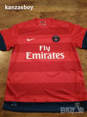 Nike Paris Saint Germain Fly Emirates - страхотна футболна тениска КАТО НОВА L, снимка 3 - Тениски - 49336703