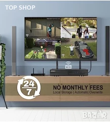 Нова Безжична система охранителни камери слънчеви батерии Рекордер, снимка 6 - Аналогови камери - 49945187