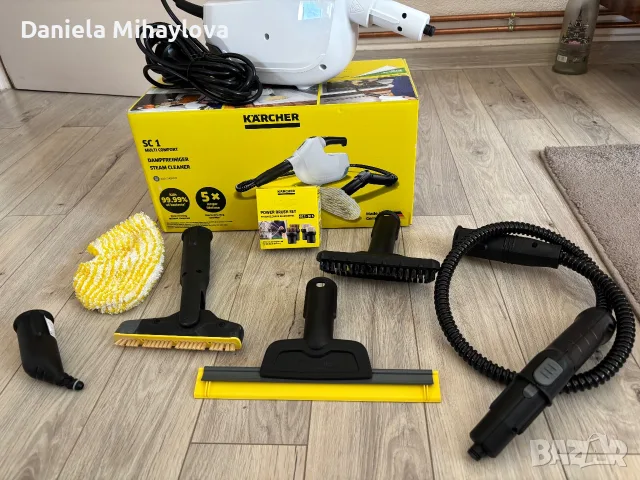 Парочистачка KÄRCHER SC 1 Multi Comfort + комплект аксесоари – като нова, снимка 4 - Парочистачки и Водоструйки - 55877037
