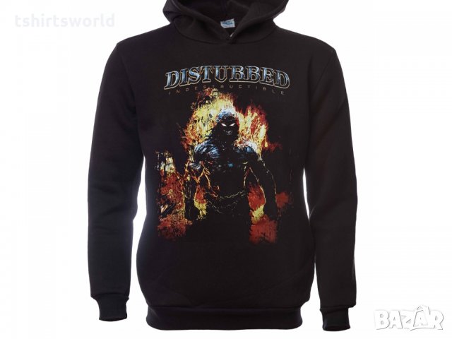 Нов мъжки суичър с дигитален печат на музикалната група Disturbed (Дистърбт), снимка 7 - Суичъри - 31757788