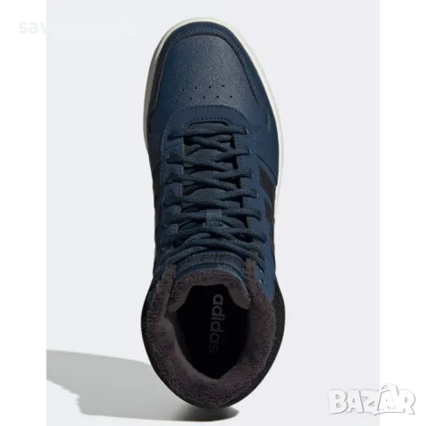 Мъжки обувки ADIDAS Hoops 2.0 Mid Shoes Navy, снимка 3 - Маратонки - 48928647