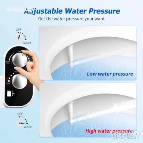 Приставка биде за максимална хигиена: Смесител за топла и студена вода и двойно пръскане 4285, снимка 2 - Други стоки за дома - 53978118