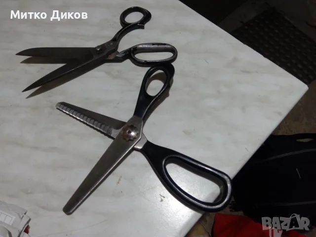 Солинген ножица голяма 289мм на 180мм отлична и друга Nippes 215х110мм острие и зиг заг ножица руска, снимка 12 - Други - 28987913