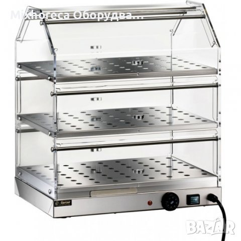 Отоплителна витрина с три рафта 50 х 35 см