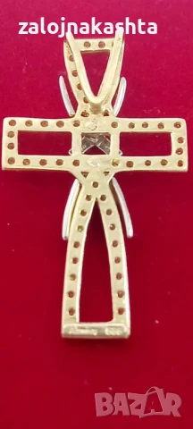 Нов Златен кръст-4,73гр/14кр, снимка 4 - Колиета, медальони, синджири - 50859974