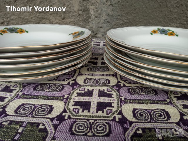Бг порцелан-Изида . НОВИ- барокови чинии.., снимка 5 - Прибори за хранене, готвене и сервиране - 35153934