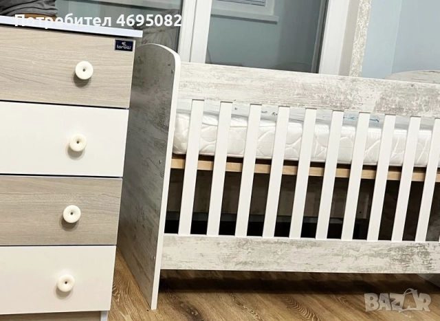 Бебешко легко с матрак, снимка 2 - Бебешки легла и матраци - 52951929