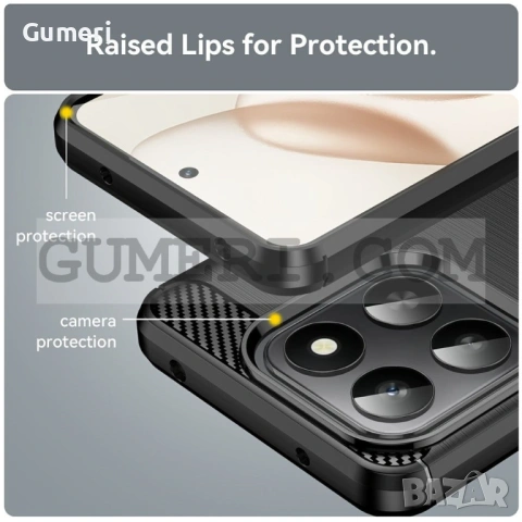 Гръб "Карбон Шарк" за Huawei Honor 400 Smart, снимка 8 - Калъфи, кейсове - 53257973