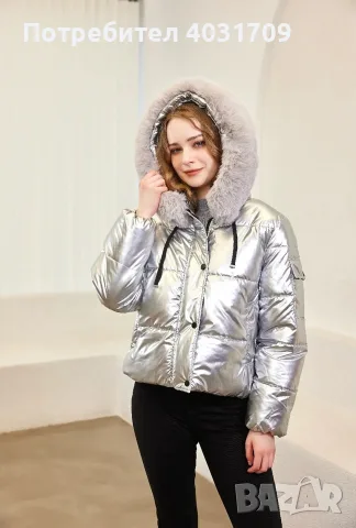 Късо зимно яке в 2 цвята, снимка 2 - Якета - 56493717