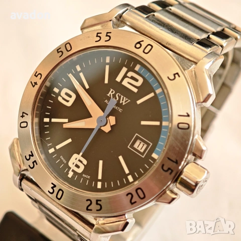  RSW automatic 26 jewels Swiss Made sapphire wr 30m, снимка 2 - Мъжки - 54111644