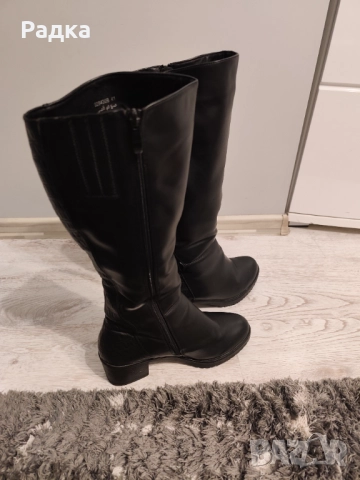 Дамски кожени ботуши размер 40/41, снимка 4 - Дамски ботуши - 52041141