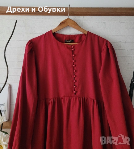 Нова дълга червена рокля , снимка 5 - Рокли - 54095818