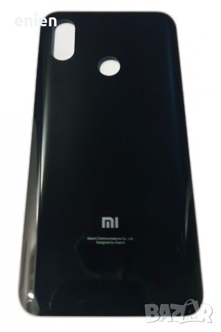 Заден капак, панел стъкло за Xiaomi Mi 8 / Черен, снимка 1 - Резервни части за телефони - 35219125