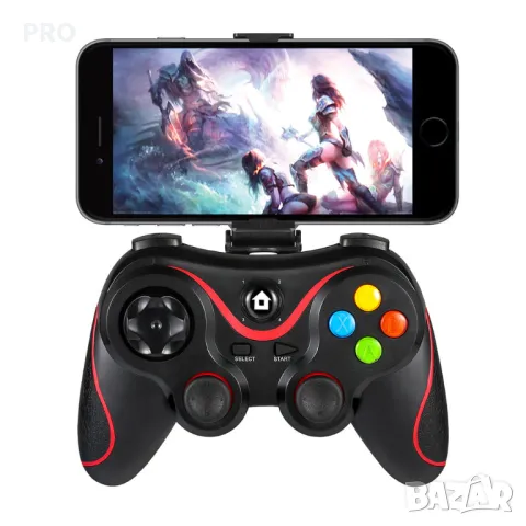 Безжичен Гейминг Контролер Син Techsuit Wireless Bluetooth Controller за Android Windows Nintendo, снимка 3 - Аксесоари - 49191248