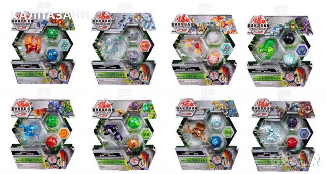 Стартов пакет Bakugan, бойни кавгаджии, асортимент 6055886