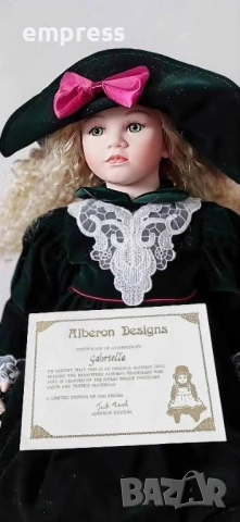 Порцеланова кукла Alberon Gabriella , снимка 3 - Колекции - 52892197