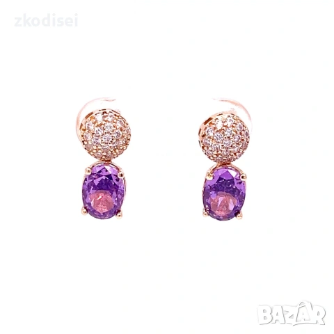 Златни обеци 3,37гр. 14кр. проба:585 модел:37704-6, снимка 2 - Обеци - 53883220