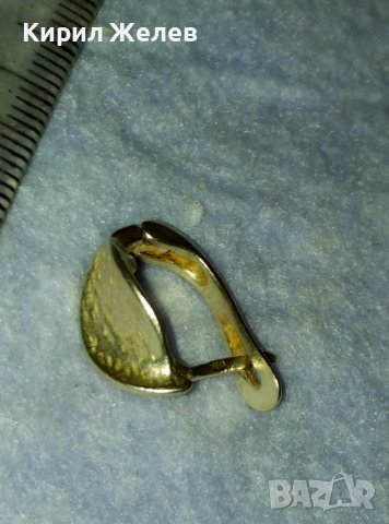 КРАСИВА ЛИСТОВИДНА СРЕБЪРНА ОБЕЦА СРЕБРО 925 с АНГЛИЙСКИ ТИП ЗАКОПЧАВАНЕ 40081, снимка 9 - Обеци - 42466034