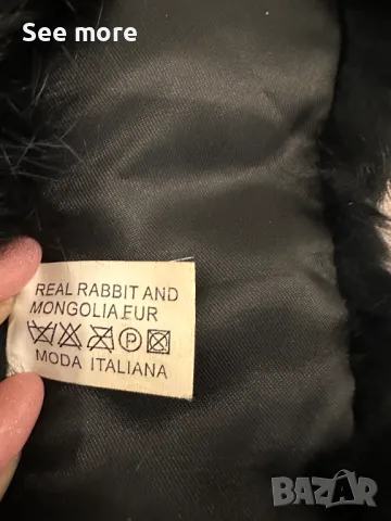 Нестандартен шал/лента за глава естествен косъм заек и лама, снимка 6 - Шалове - 48419372