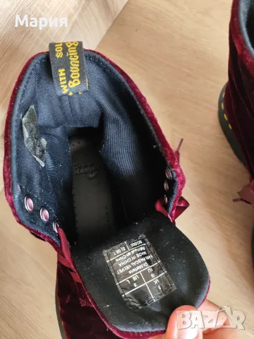 Dr. Martens 1460 Pascal Velvet обувки, размер 39, снимка 14 - Дамски боти - 56244312