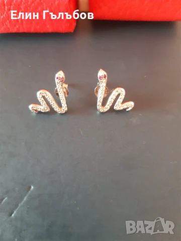 Обеци, сребърни дамски чисто нови в кутийка, снимка 4 - Обеци - 50951311