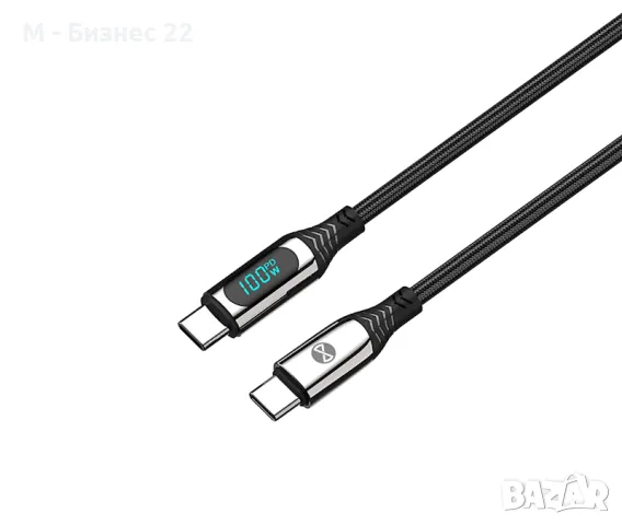LCD кабел USB-C – Lightning, 27W, 1.0 м, черен – Forever, снимка 4 - USB кабели - 47276114