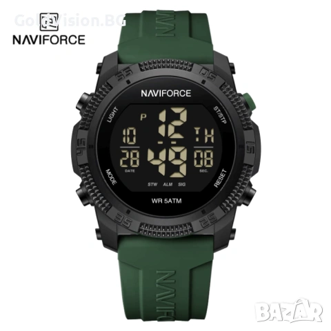 Мъжки часовник – NAVIFORCE Green + ПОДАРЪК