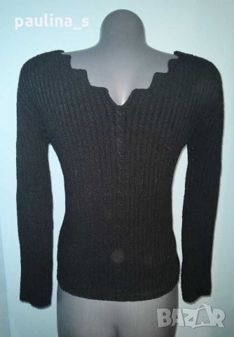 Еластичен пуловер с оригинално деколте / унисайз , снимка 6 - Блузи с дълъг ръкав и пуловери - 16668493