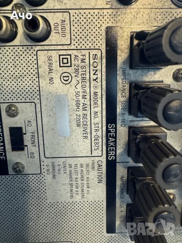 Продавам Ресивър SONY STR-DE875, снимка 3 - Ресийвъри, усилватели, смесителни пултове - 56364580