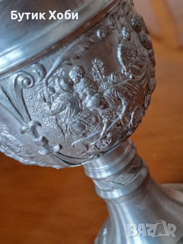 Антична чаша от цинк, снимка 3 - Антикварни и старинни предмети - 38298974