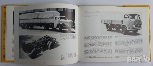 Книга с историята на Mercedes-Benz Daimler Trucks товарни камиони автомобили ремаркета , снимка 4 - Други - 52044038