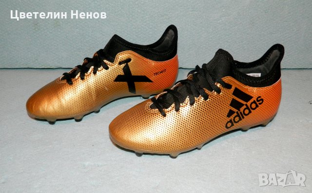 бутонки  adidas X 17.3 Fg Jr CP8990 gold golden номер 36.37,38 , снимка 4 - Детски обувки - 30889390