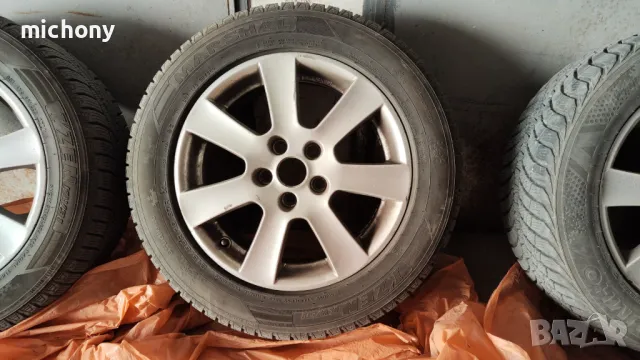 Джанти 16 5x108 със зимни гуми 215/55 R16!, снимка 3 - Гуми и джанти - 49388073