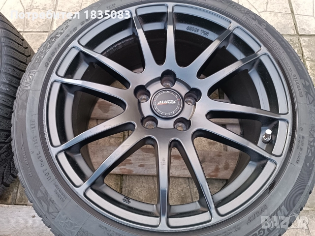 Лети джанти 18ки 5х112 Alutec + зимни гуми 235/45/18 Nexen, снимка 7 - Гуми и джанти - 52821970