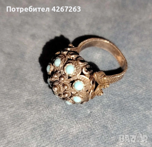 Сребърен пръстен корона Царство България, снимка 10 - Пръстени - 50986412