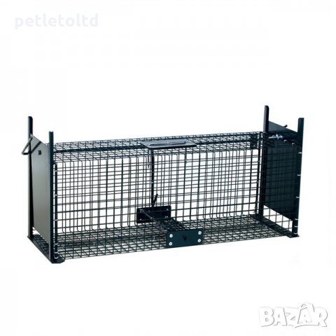 Капан за диви животни с два отвора 49 см Х 20 см Х 20 см