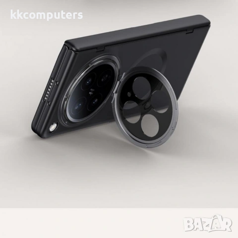Магнитен Калъф за Oppo Find N6 5G - PC, Антишпионско стъкло, Капаче-стойка, 3 цвята, снимка 6 - Калъфи, кейсове - 54265274