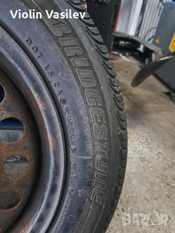 Гума Bridgestone с Джанта за Опел Мерива , снимка 5 - Гуми и джанти - 52648648