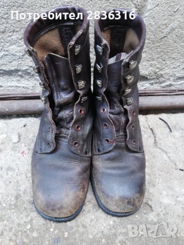 Стари кожени ботуши военни, снимка 7 - Мъжки ботуши - 42095924