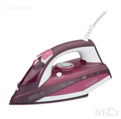 Парна Ютия BOMANN(Германия )2600W!Керамична плоча !, снимка 4 - Ютии - 55971227