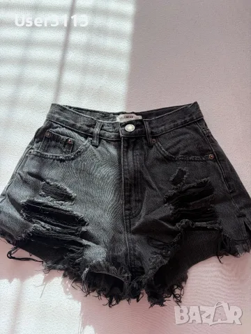 Къси дънки Bershka Cropp 