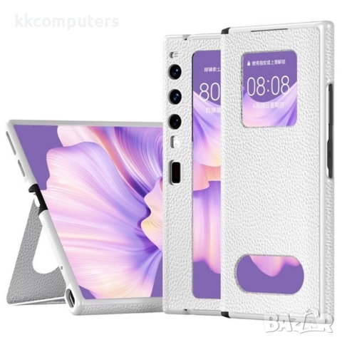 Huawei Mate Xs 2 Litchi Texture /Kickstand Folding Magnetic Wallet Кожен Калъф и Протектор, снимка 2 - Калъфи, кейсове - 52839004